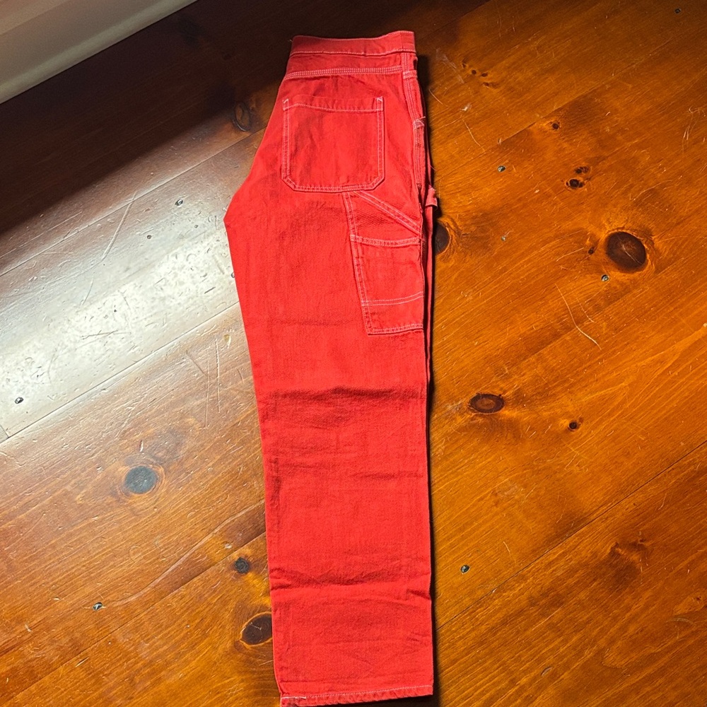 BDG Red Straight Leg Pants